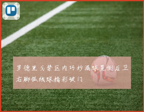 罗德里戈禁区内巧妙漏球晃倒后卫右脚弧线球精彩破门